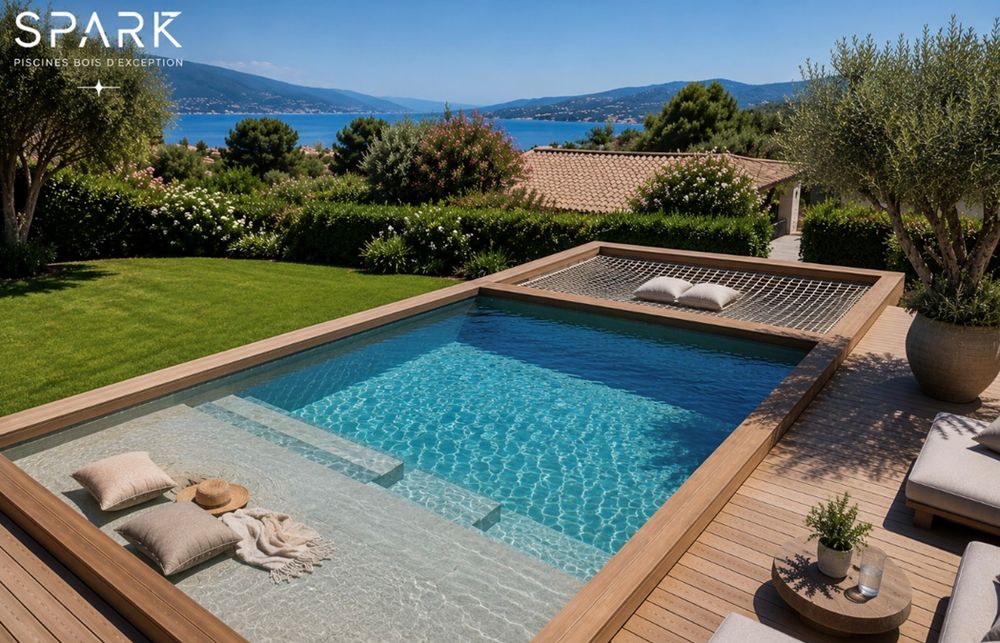 Piscine Spark avec vue sur la mer
